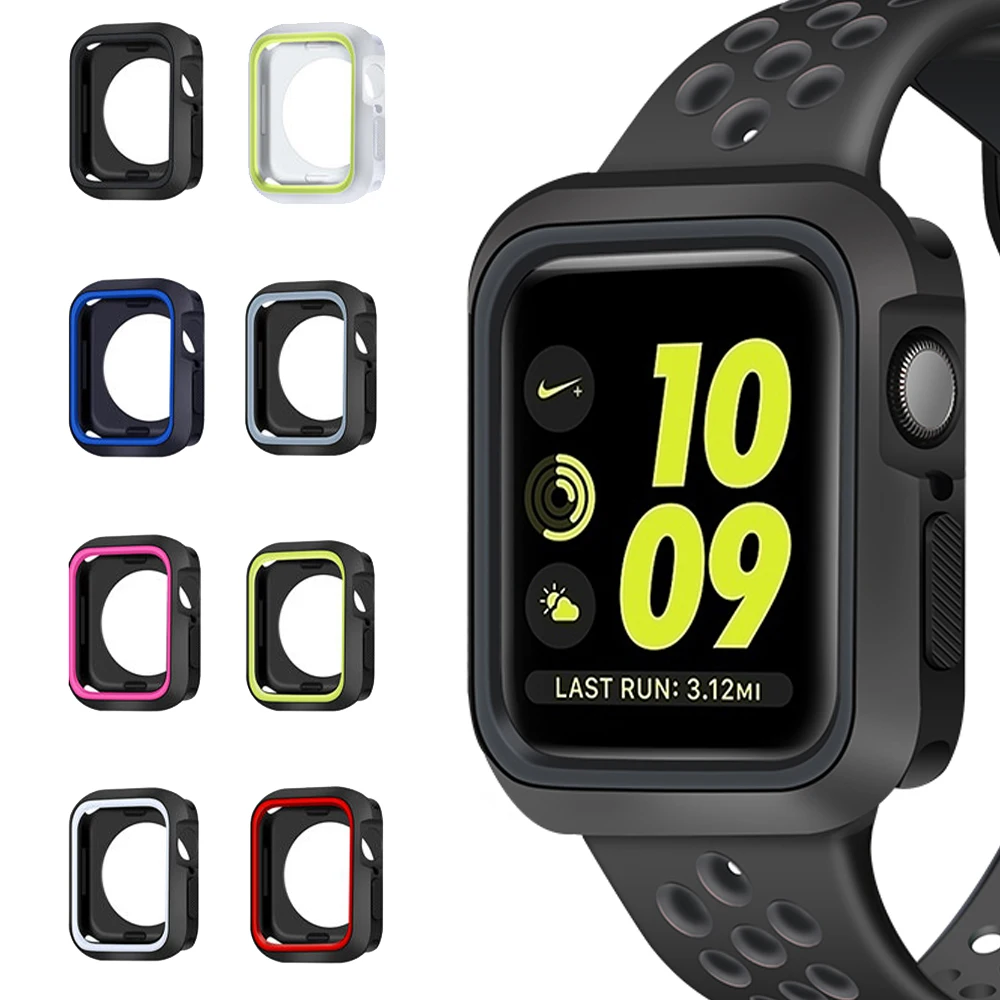 Custodia Per Orologio Per Apple Watch 7 41Mm 45Mm Custodia Protettiva Per Pc Con Placcatura A Conchiglia Per Apple Watch Series 7 Iwatch 41Mm 45Mm Acc