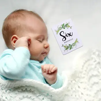 

12pcs Newborn Baby Monthly Stickers with Wide Scope of Application Simplicity 1-12 Month Milestone Memory Photograph Props