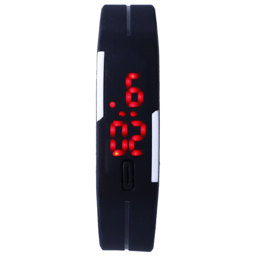 Sports Thin Strap LED Time Date Display Children Kids Digital Wrist Watch Gift reloj hombre zegarek damski New Hot for Boys Girl 5