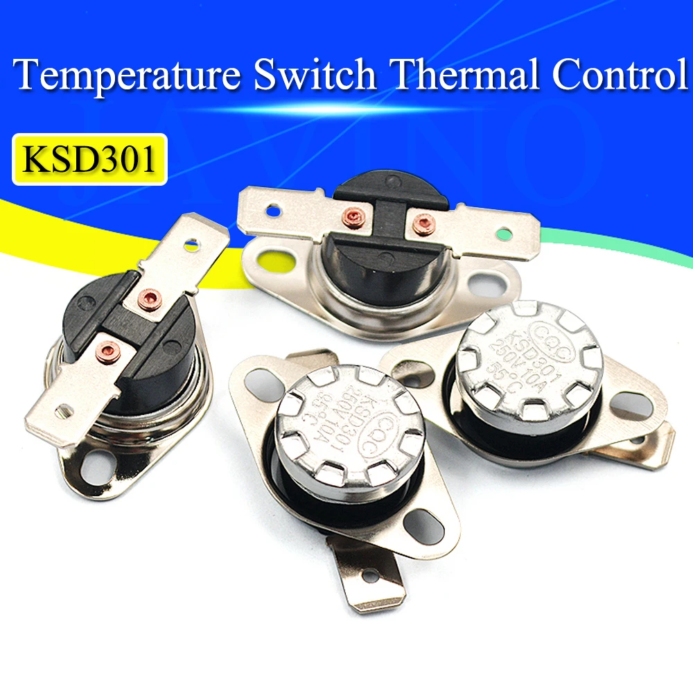 Bimetal Thermostat Ksd301 0c350c Temperature Switch Thermal Control
