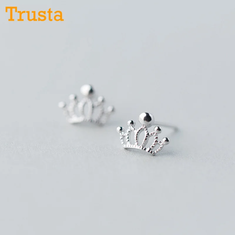 Trusta 100% Стерлинговое Серебро 925 пробы Женские Ювелирные изделия модные крошечные
