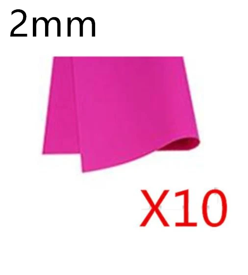 2mm thickness 49* 49 cm 10pcs DIY Sponge Foam KraFt PaPer foamiran FOR needLework felt 10PCS - Цвет: deep pink