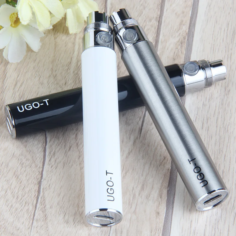 1 шт. UGO T нижний заряд Vape ручка Батарея Micro USB Сквозной 650 900 1100 мАч эго испаритель электронная сигарета