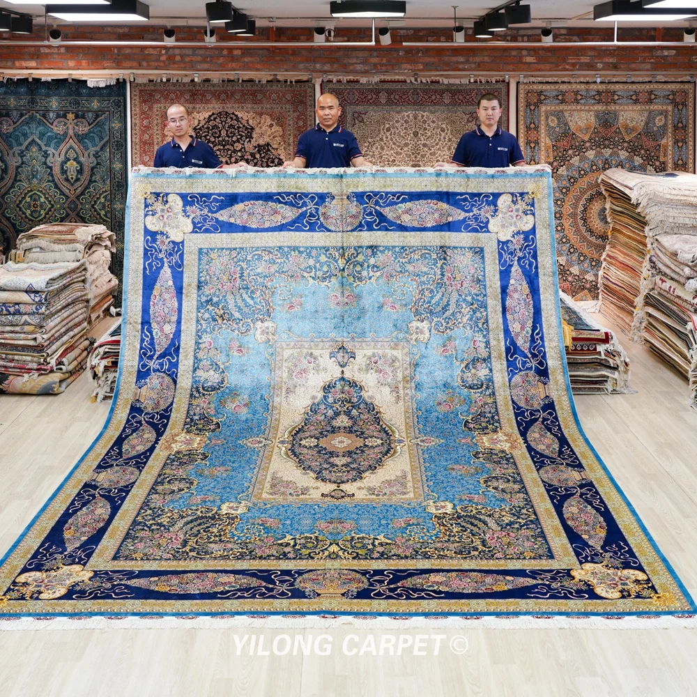Традиционные турецкие Коврики ручной работы Yilong 9 'x 12' изысканный персидский