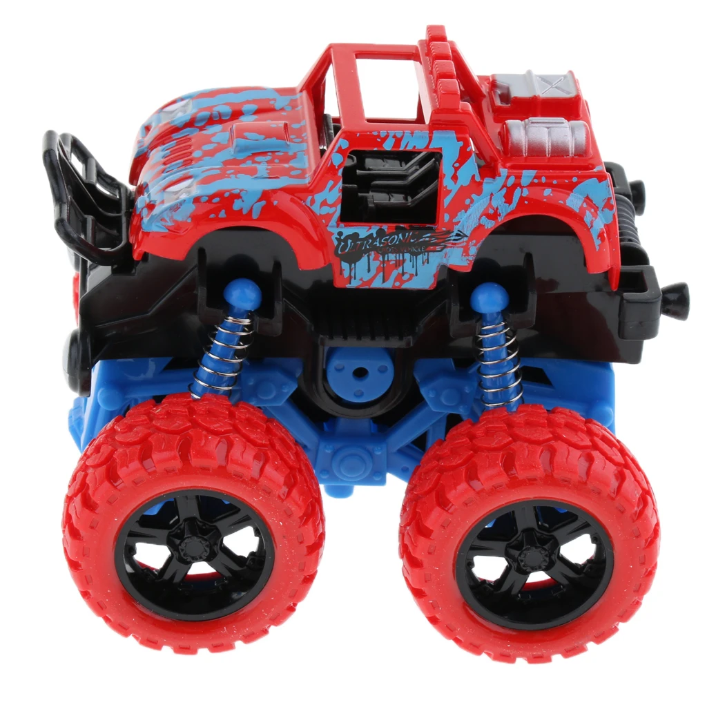 Monster Trucks Friction Powered Cars For Kids, Inertia Car Toy Birthday Gift