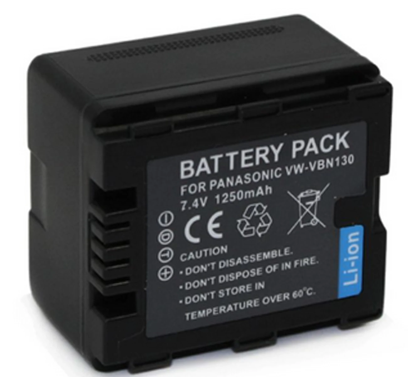 Перезаряжаемый литий-ионный аккумулятор для Panasonic VW-VBN130, VW-VBN130E, VW-VBN130E-K, VW-VBN260