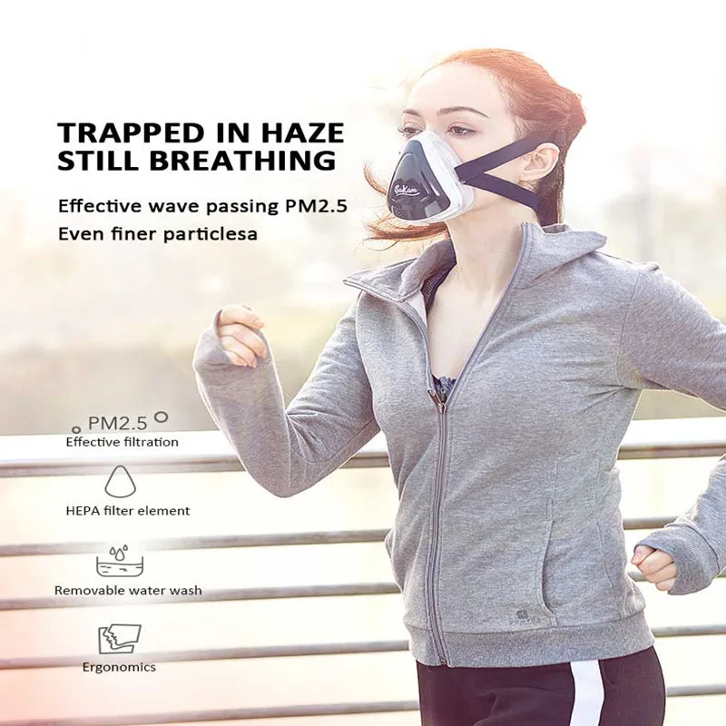 

Anti Pollution PM2.5 Mask Fish Gill Valve Vaper Haze Protevtive Mask Dust Respirator Reusable Running Face Masks Mouth Mask