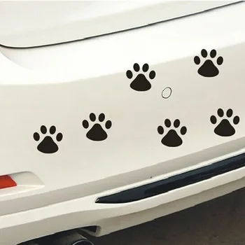 

5PCS funny Bear Paw pet Animal Footprint emblem Dog paw,Dog Footprint 3D PVC Car Sticker,Nick cover sticker car styling