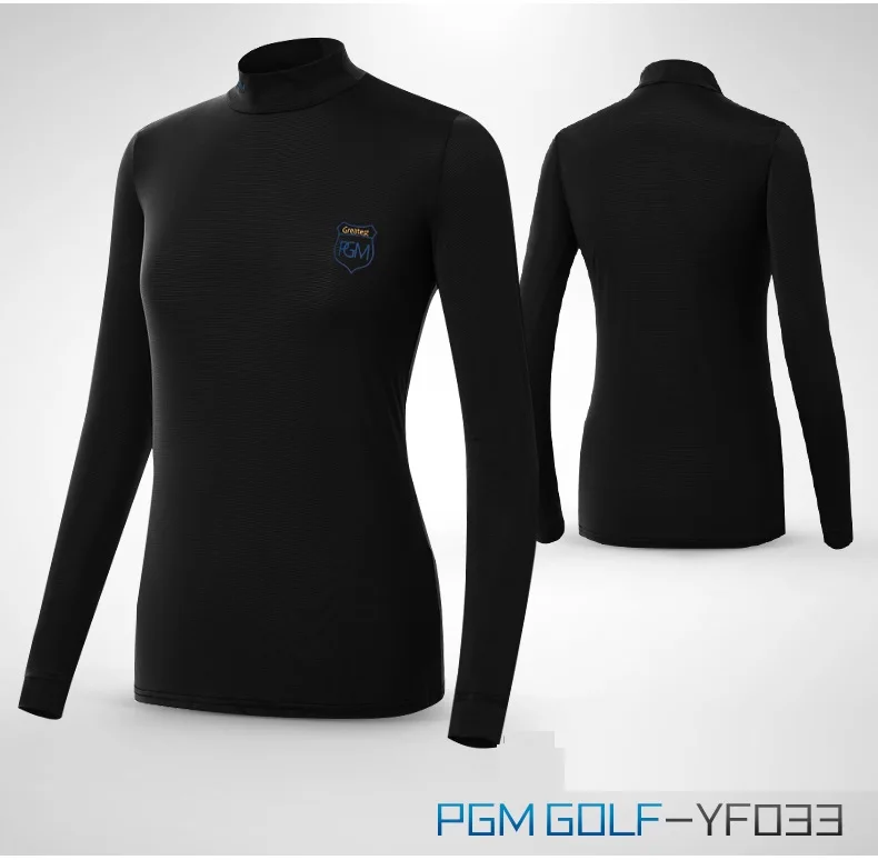 PGM одежда для гольфа женская футболка с длинными рукавами Женская осенне-зимняя теплая одежда нижнее белье спортивная одежда футболки топы