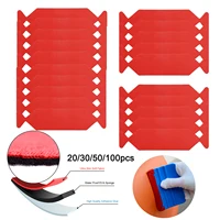 EHDIS 20/100pcs Buffer Felt for Tinting Film Squeegee No Scratch Waterproof Fabric Cloth Car Vinyl Wrap Scraper Protector Tool 1