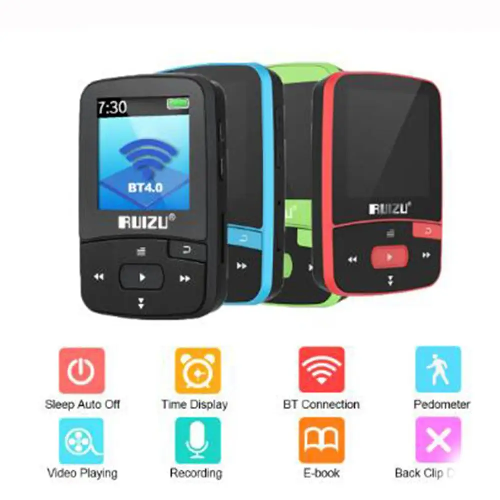 TWISTER. CK Спорт Bluetooth MP3-плеер Поддержка FM, запись, электронная книга, часы, шагомер