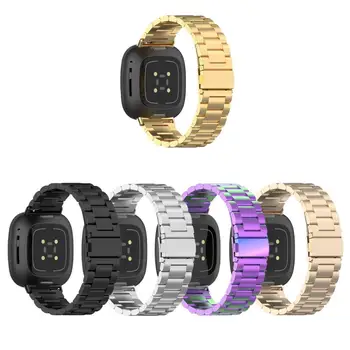 

Staineless Steel Strap For Fitbit Versa 3 Band Metal Bracelet belt Women Men Watchband for Fitbit Sense Band Versa3 Wristband