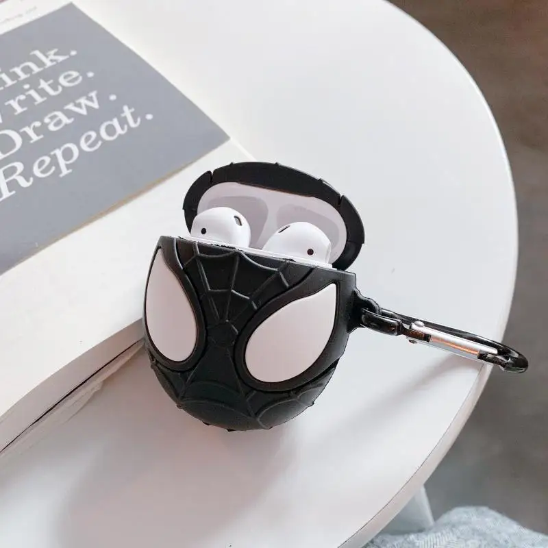 Ostart милый мягкий силиконовый чехол с человеком-пауком для Apple Airpods Крышка для гарнитура для Airpods Box Air Pods чехол для наушников Аксессуары