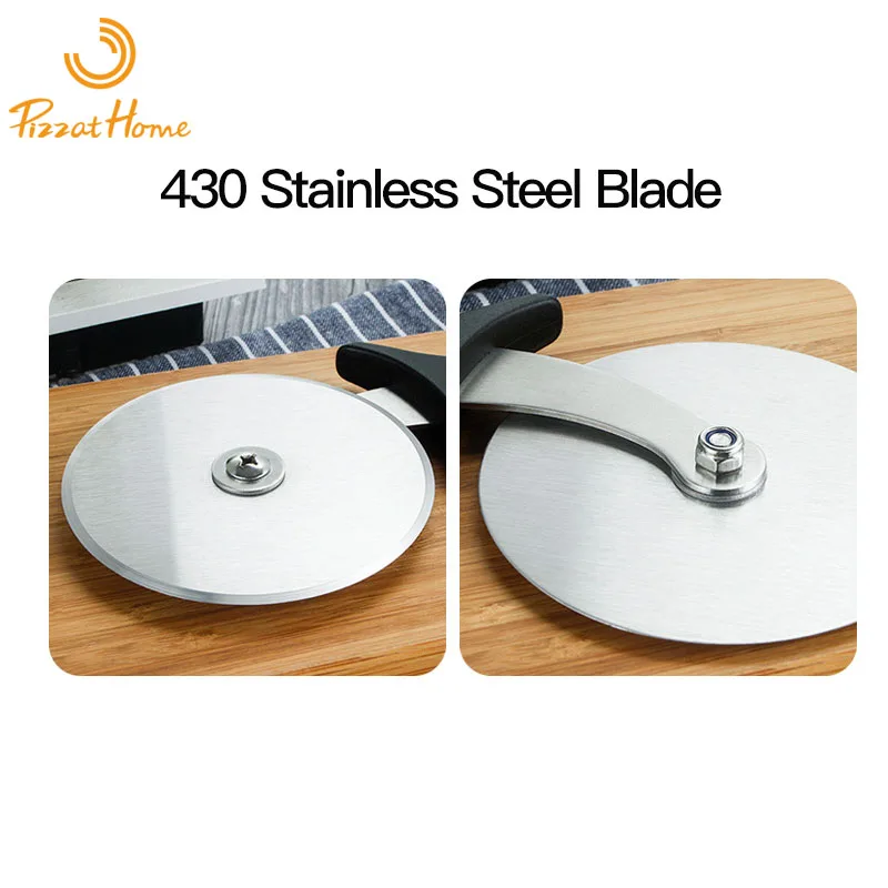 Stainless Steel Pizza Cutter Pizza Knife Smooth Rotating Slicer Wheel Round Knife Pasta Cutter Baking Tools PizzAtHome pizza cutter pizza knife pizza roller
