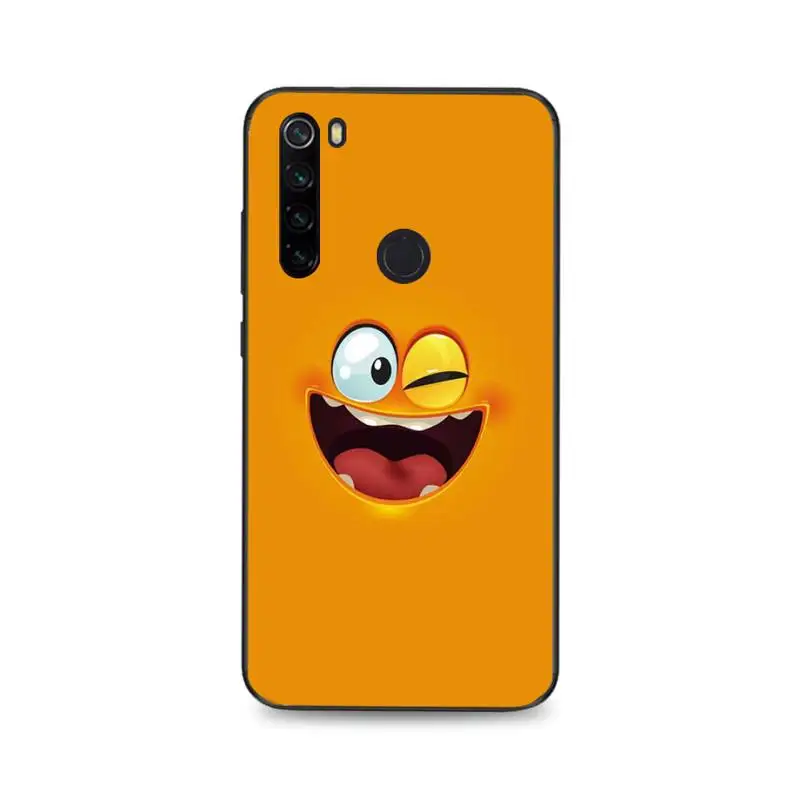 YNDFCNB 3D funny face Silicone Black Phone Case For Xiaomi Redmi Note8T 7 9 Pro 5A Redmi4X 5A 6A 6 7 8 5Plus