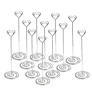 

HOT-8.6 Inch Table Number Holder Set of 12 Place Card Holders Table Number Holders Wedding Card Holder Table Number Stand Table