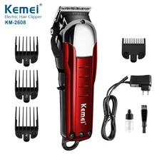 Профессиональная Беспроводная Машинка для стрижки волос Kemei, мощная машинка для стрижки волос, электрическая машинка для стрижки волос, бритва для бороды, Парикмахерская