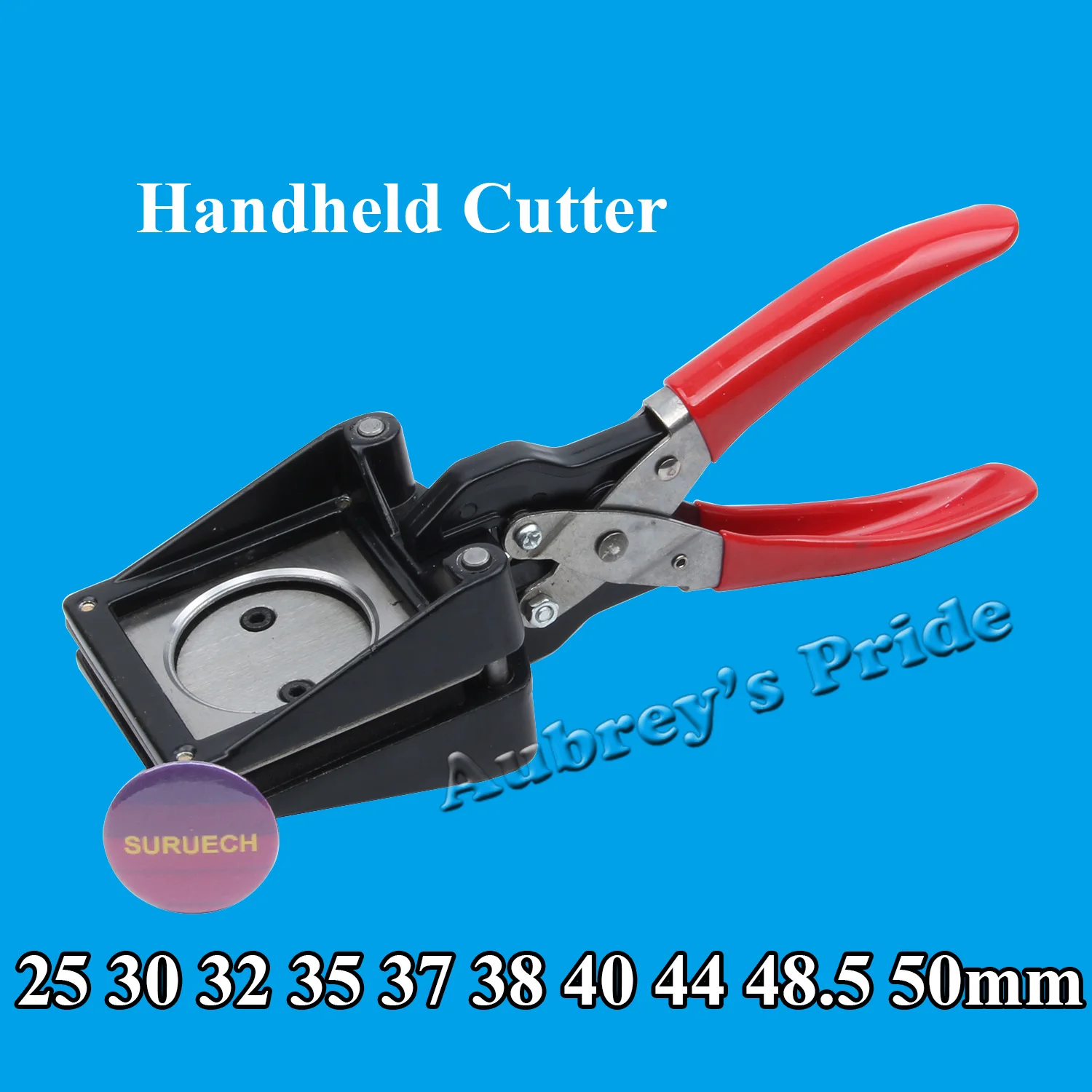 Hand Held Manual Round Actual Cutting Size Paper Graphic Punch Die Cutter 20 25 30 32 35 36 37 38 40 44 45 46 48.5 50MM paper cutter paper punch circular cutter