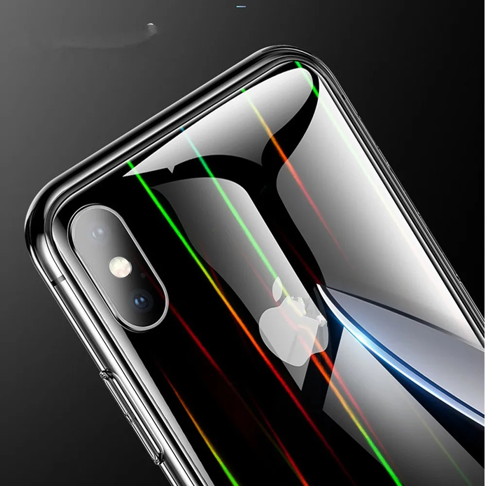 Cong плата прозрачный Аврора закаленное стекло чехол для iPhone X XR XS MAX 6 фотоаппаратов моментальной печати 7S 8S Plus для huawei P30 P30 Pro для samsung S10