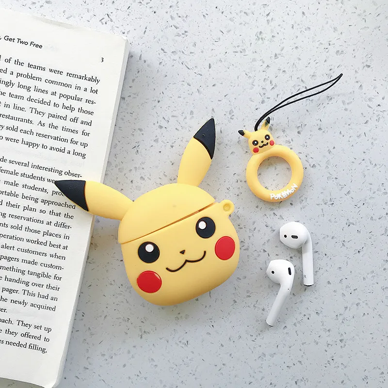 Чехол для наушников для Airpods, силиконовый чехол, Мультяшные милые чехлы для наушников для Air Pods, чехол s для Apple, Earpods, наушники, аксессуары 2 - Цвет: as pic