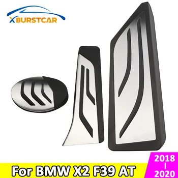 

Xburstcar Stainless Steel Car Pedal Cover Case for BMW X2 F39 2018 2019 2020 Parts AT Gas Pedals Brake Pedal Cover
