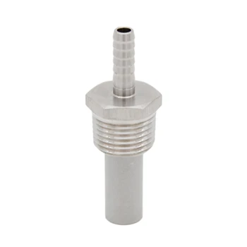 

1/2" NPT x 1/4" Barb SS Inline Diffusion Stone 0.5/2.0 Micron Homebrew Diffusion Stone