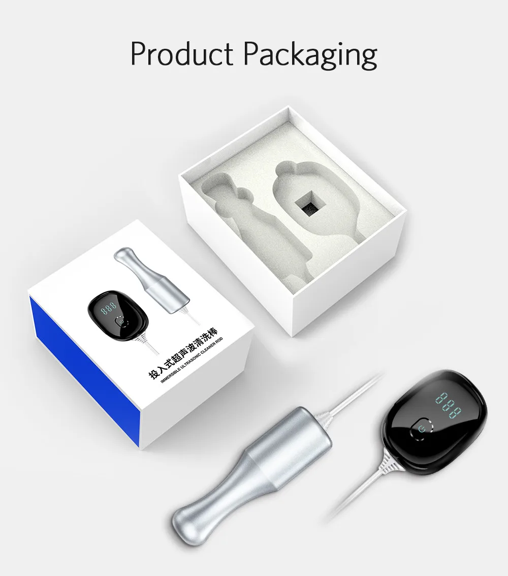 Portable 100W Split Ultrasonic Cleaning Rod Cleaner Stick Jewelry Teeth Dental Tableware Baby Toys Washer Ultrasound Equipment