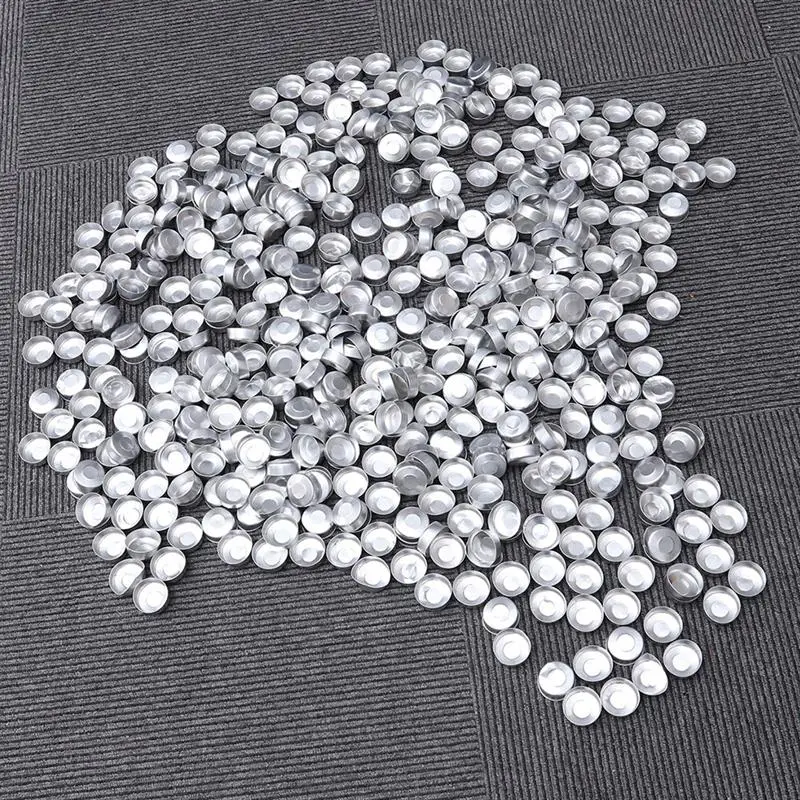 

100/200pcs Aluminum Tea Light Tins Can Scented Candle Making Container Empty Case for Candle Holding DIY Making (Silver)