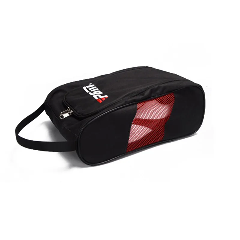black and red Спортивная обувь для гольфа, Воздухопроницаемый светильник, дорожная посылка, водонепроницаемая сумка для обуви, Пылезащитная сумка для мужчин и женщин ASD88 - Цвет: black and red