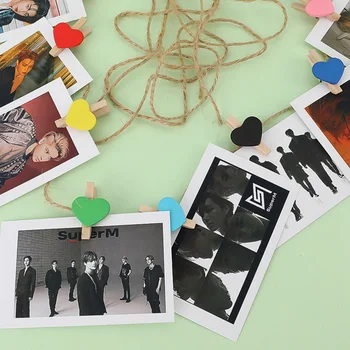 

20pcs/set Kpop SuperM Mini Album SuperM Jopping LOMO Card Send Clips Rope Post Card Gift KAI LUCAS TAEMIN TAEYONG BAEKHYUN LJ801