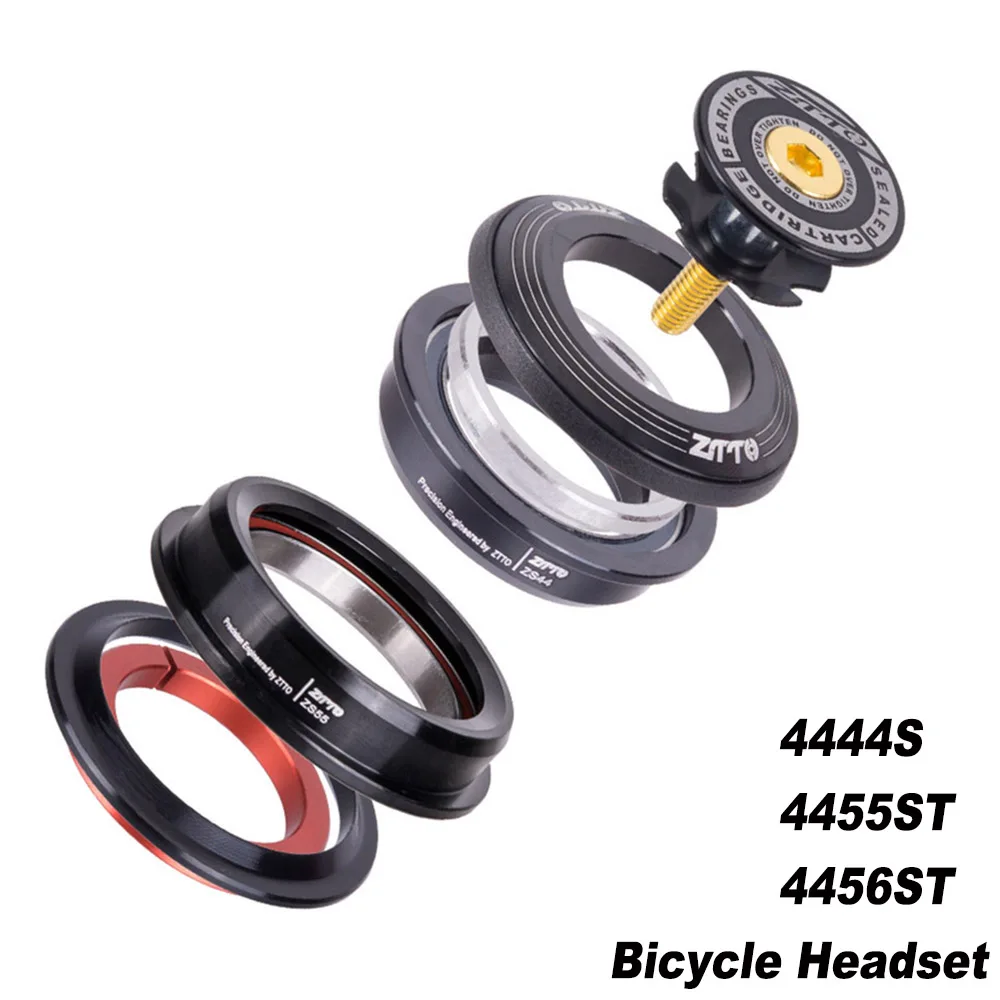 ZTTO 4455ST велосипедная гарнитура MTB 44 мм 55 56 CNC 1 1/8 &quot-1 1/2&quot 5 28 6 прямая трубка вилки