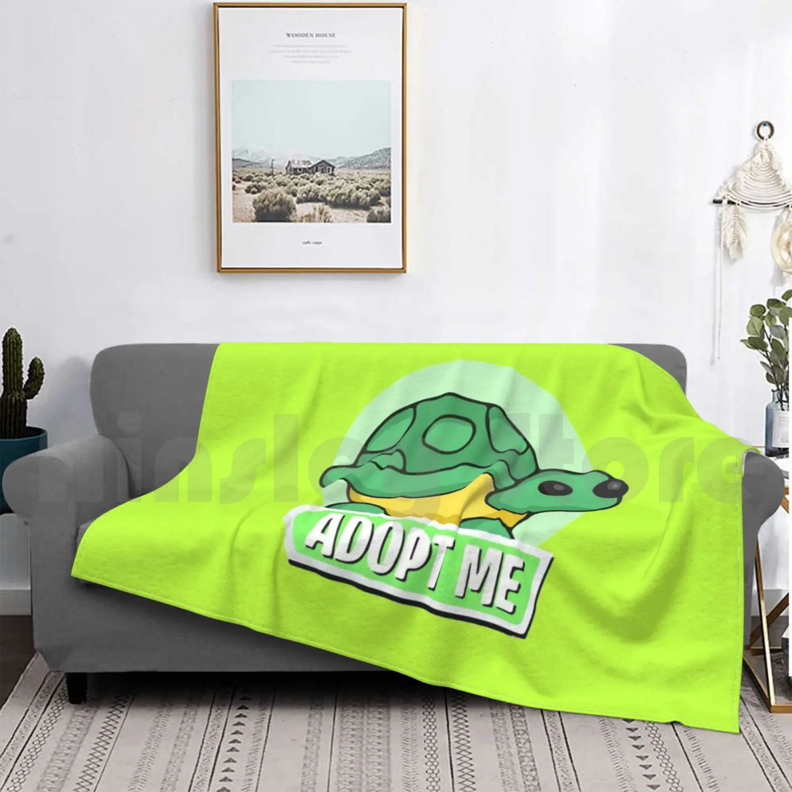 Turtle Pet Blanket Fashion Custom Adopt Me Unicorn Turtle Funny Animals