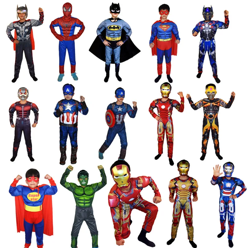 COS/Лига справедливости; одежда Тора на Хеллоуин; DC League; детская одежда с мускулами; одежда Тора; комбинезон