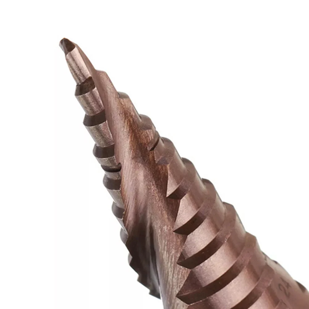 4-32mm M35 Cobalt Drill Bit 1/4 Inch Hex Shank Hss-Co Step Drill Bit Stainless Steel Triangle Hexagonal Straight Slot Spiral