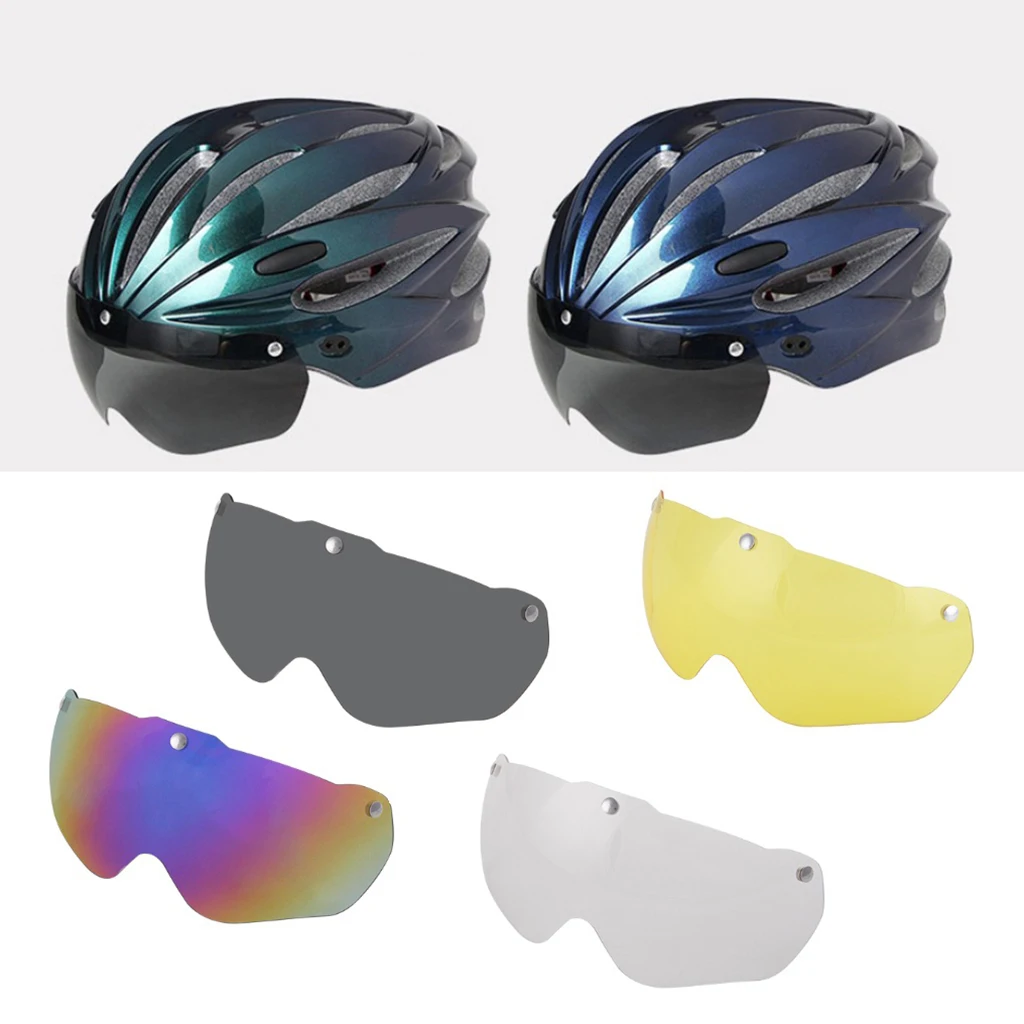 Details about   3 Pieces Bike Helmet Replacement Lens Unbreakable Goggles Replacement Len 