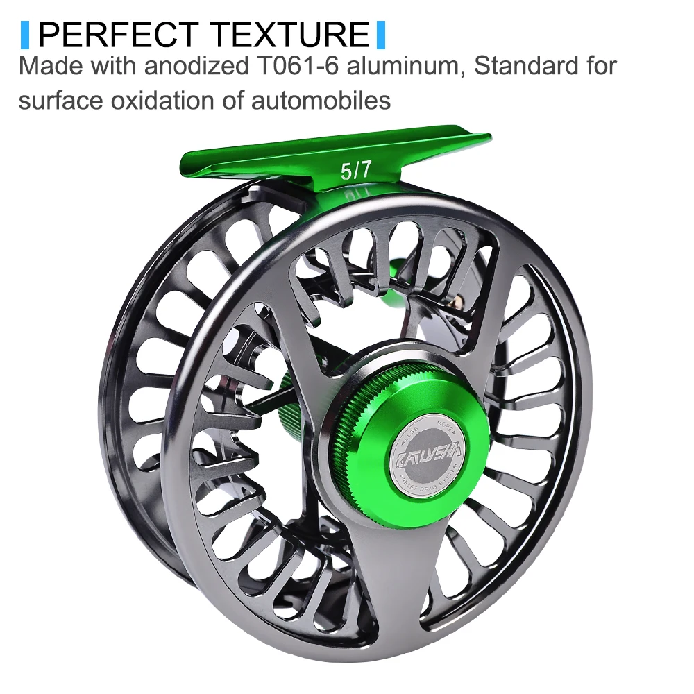 3+1BB Fly Fishing Wheel 5/7-7/9-9/10 WT Fly Fishing Reel Aluminum Fly Reel  CNC Machine Left&Right Handle Casting New