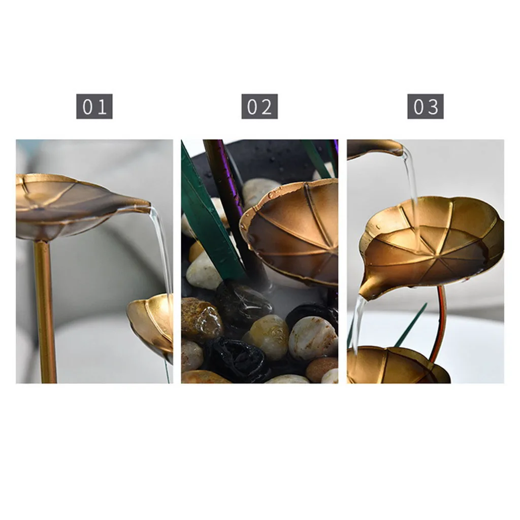 Minimalist Water Fountains Indoor Waterfall Fountain Tabletop Water Fountain Flowing Water Waterfall Feng Shui Home Decoration - Image 6