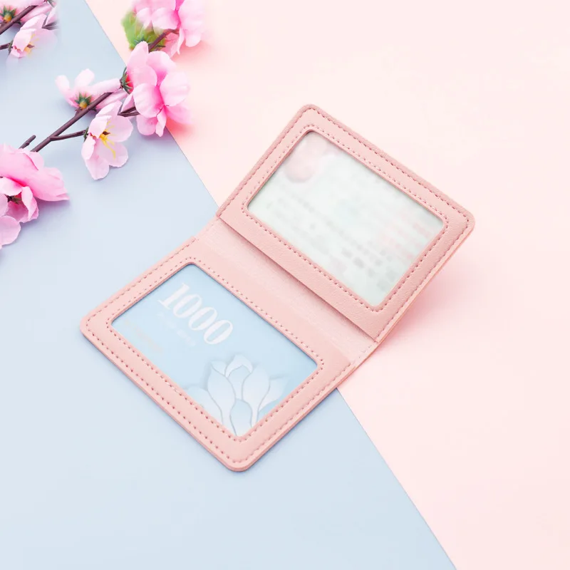 2 Card Slot Driver License Case PU Leather Driving License Card Case Protective Vertical Driving Holder