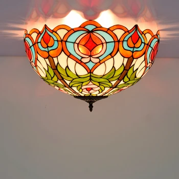 

LED Tiffany Colorzied 50cm Designer Lamparas De Techo Ceiling Lights.LED Ceiling Light.Ceiling Lamp For Foyer Bedroom