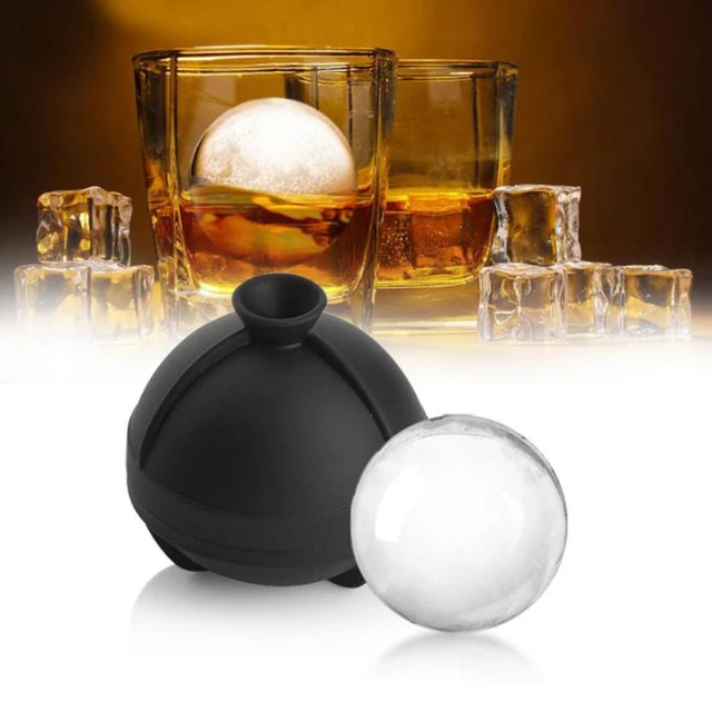 Ice Mould 4 Grid Round Ice Cube Mold Whiskey Maker Ball Mould Hockey Puck  Cooler Box