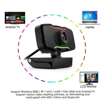 

Manual Focus Webcam Built-in Microphone High-end Video Call Camera Computer Peripherals Web Camera For PC Laptop
