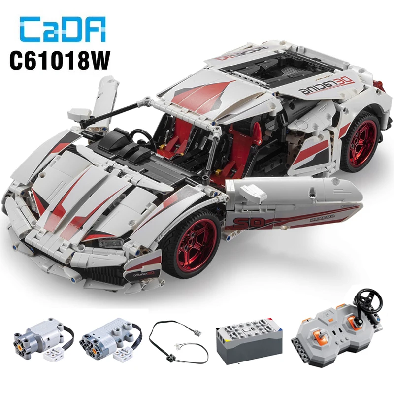 Technic 20102 20086 c61016 20087 23009 13067 13073 гоночный автомобиль конструкторных блоков, Детские кубики 42083 42056 42039 MOC-6687 4562 подарки игрушки - Цвет: C61018(with motor)