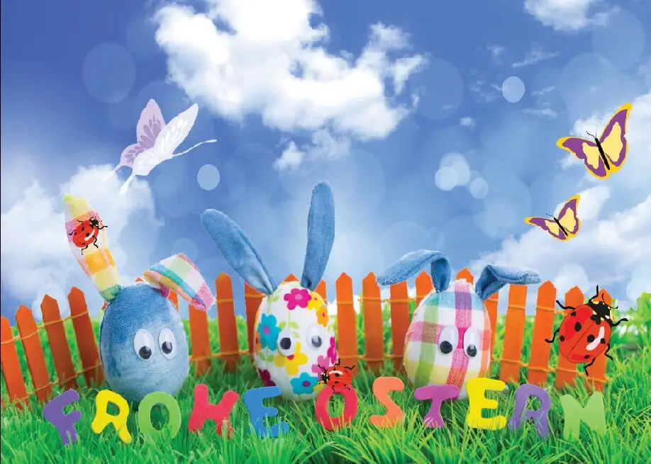 

SHUOZHIKE Vinyl Custom Photography Backdrops Prop Easter Landscape Theme Photo Studio Background TT19128-3155