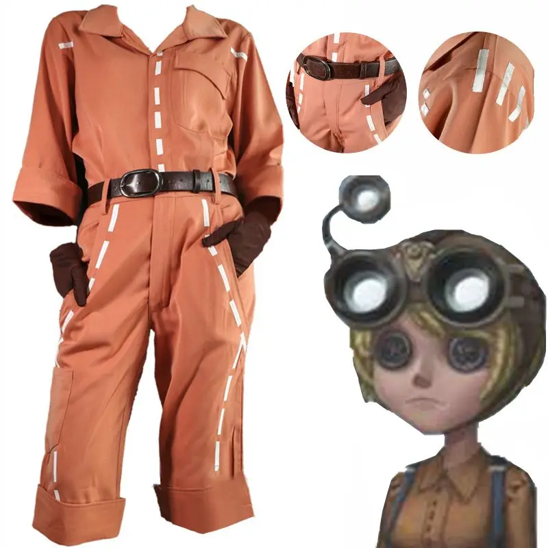 

Anime Identity V Cosplay Costume Mechanic Survivor Tracy Reznik Cosplay Costumes Goth Jumpsuit Uniform Halloween Xmas Clothes