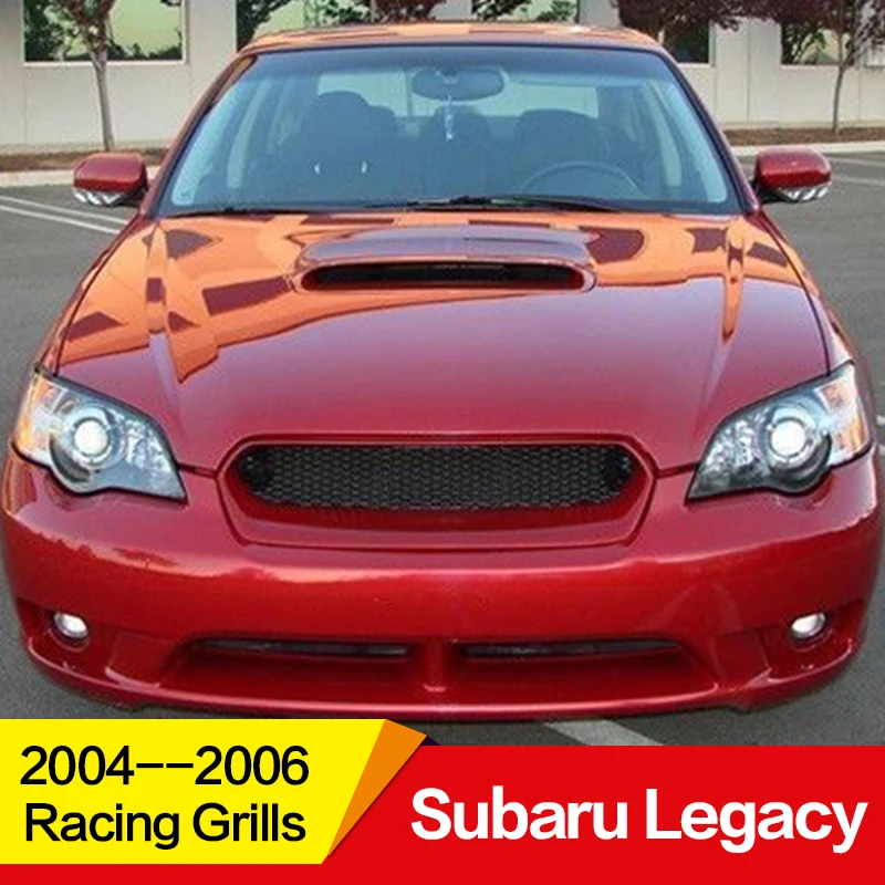 

Use for Subaru Legacy Racing Grills 2004 05 06 Year carbon fibre Refitt Front Center Racing Grille Cover Accessories
