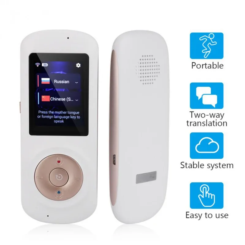 

52 Languages Two Way Voice Smart Translator WiFi Hotspot Portable Travel Meeting Translation