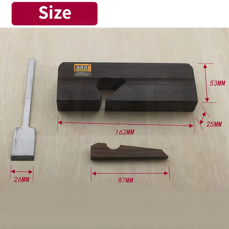 Woodworking Hand Tools Wood Trimming Tool Ebony Plane for Woodworking Edge Wood Trimming for Carpenter European-style Ebony Mini Plane Bull-nose