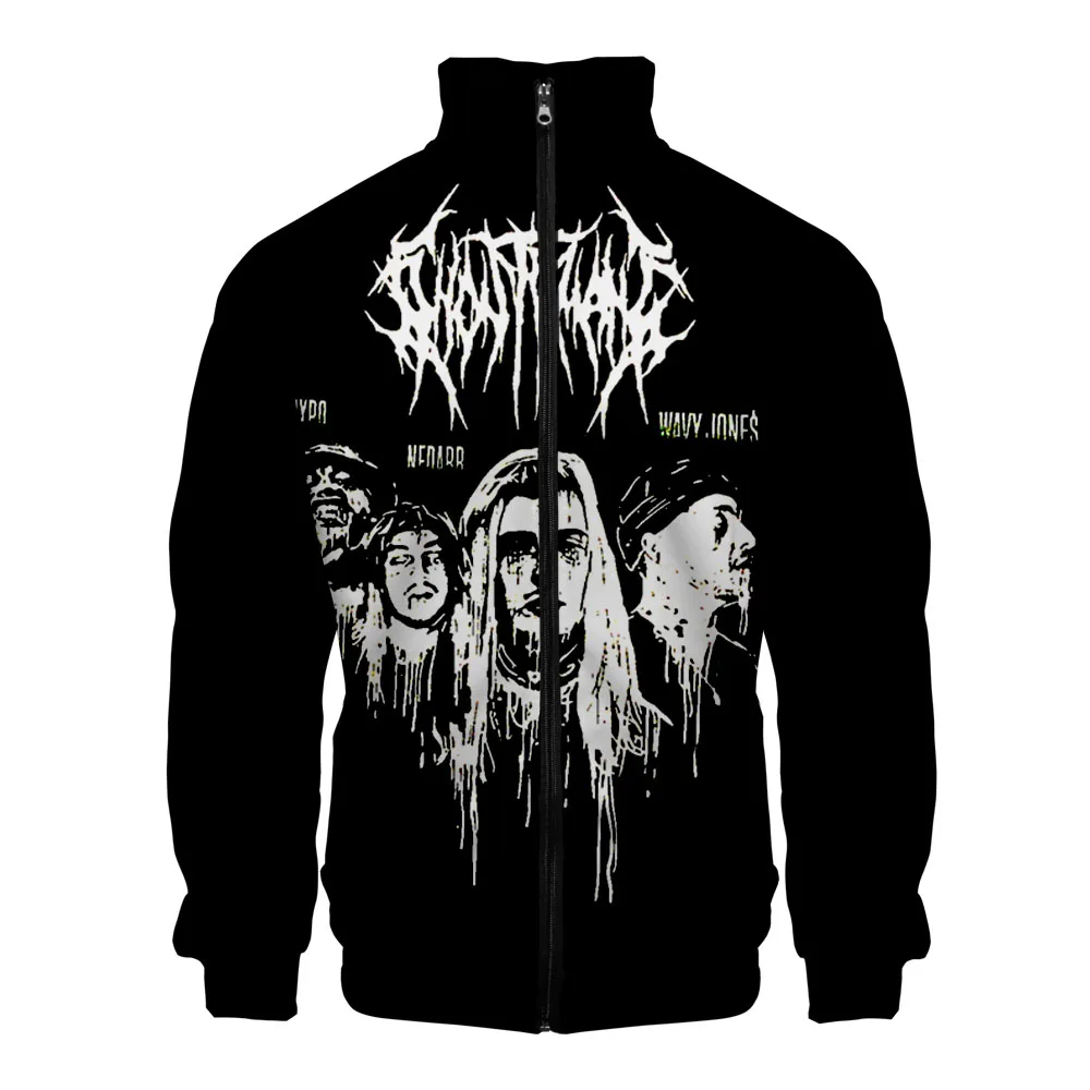 Ghostemane куртки на молнии Повседневная куртка новая мода Highstreet Осенняя и весенняя одежда Ghostemane куртка для мужчин - Цвет: Зеленый