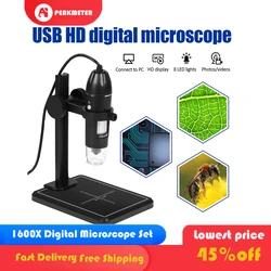 Microscope numérique électronique Portable 1600x pour soudage, loupe LED, caméra Zoom USB Portable, caméra pour MAC/Android/PC 