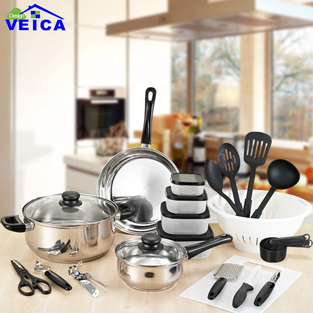 Набор кухонных Горшков и сковородок модная посуда 35 шт.|pan set|pots and pans setcooking pot |